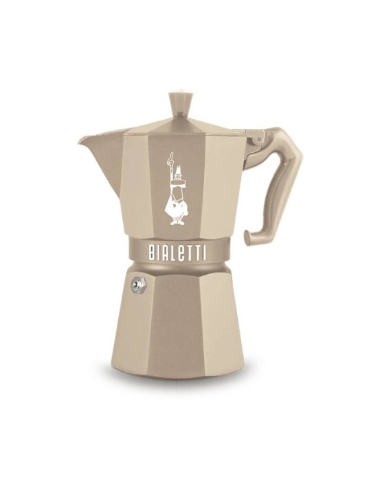 Moka Exclusive Octagonal Induction Desert Sand 6 Tazze – Design Iconico | Bialetti