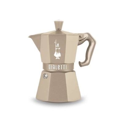 Moka Exclusive Octagonal Induction Desert Sand 3 Tazze –...