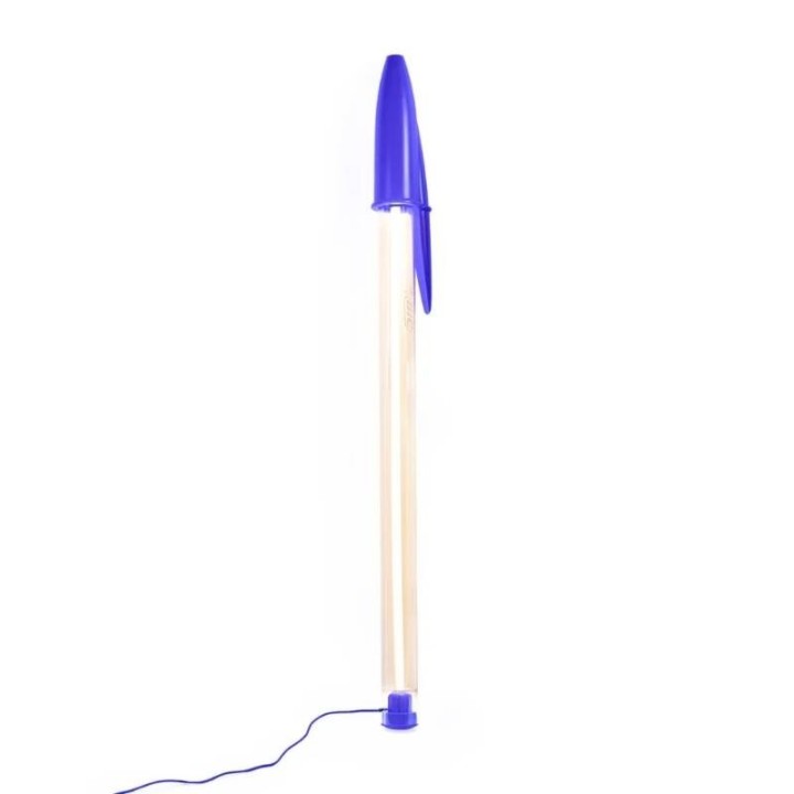 Seletti Lampada da terra BIC blu alta 173 cm