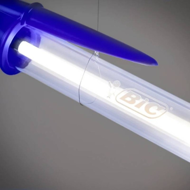 Seletti Lampada da terra BIC blu alta 173 cm
