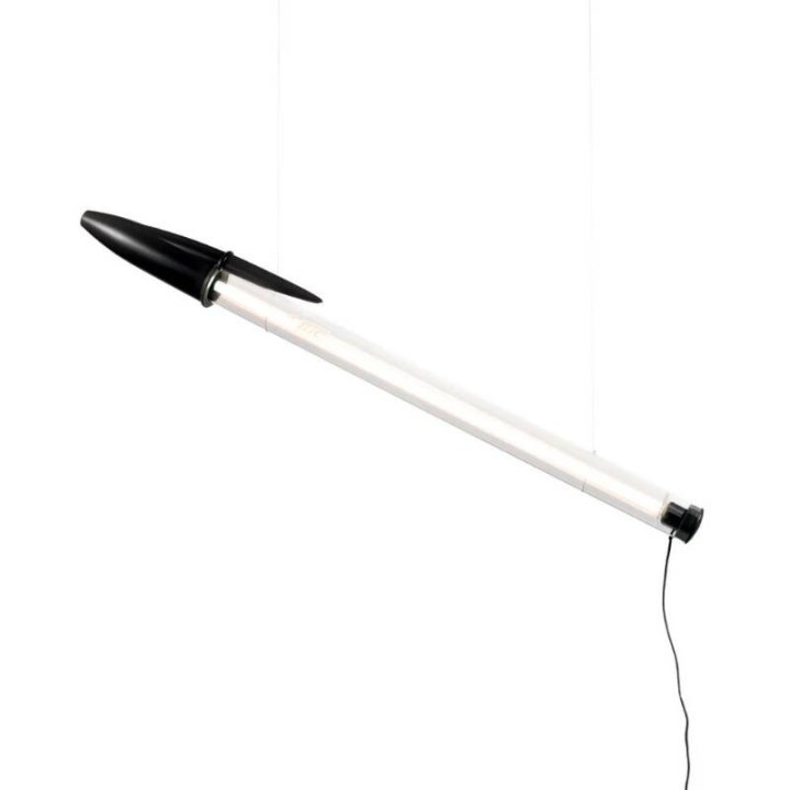 Seletti Lampada da terra BIC nera alta 173 cm