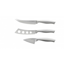 Brandani Set di 3 coltelli da formaggio Cromo inox
