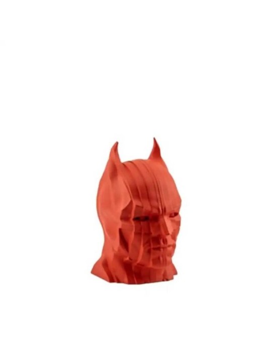 Scultura Batman Piccolo Chiaraela Testa Decorativa in Resina Rossa