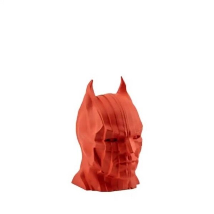 Chiaraela Scultura testa di Batman piccola rossa