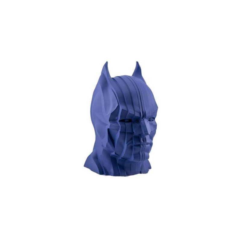 Scultura Batman Piccolo Chiaraela Testa Decorativa in Resina Cobalto