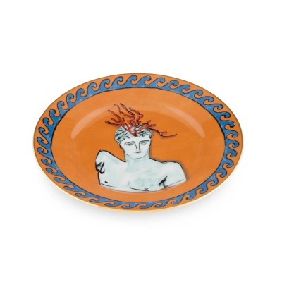 Piatto Dessert Rock Orange “Il Viaggio di Nettuno” Ginori... 2