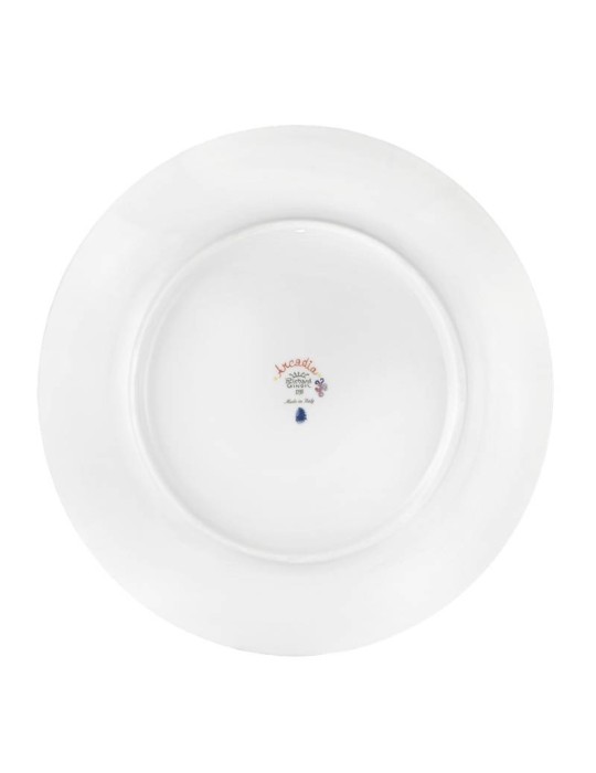 Piatto Segnaposto Arcadia Nero in Porcellana...