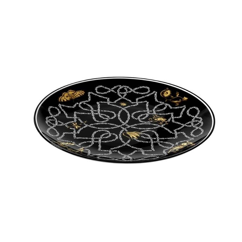 Piatto Segnaposto Arcadia Nero in Porcellana...