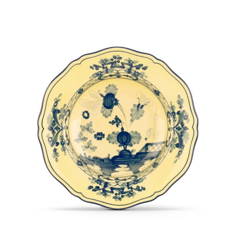 Piatto Fondo Citrino Oriente Italiano Ø24 cm in Porcellana – Ginori 1735