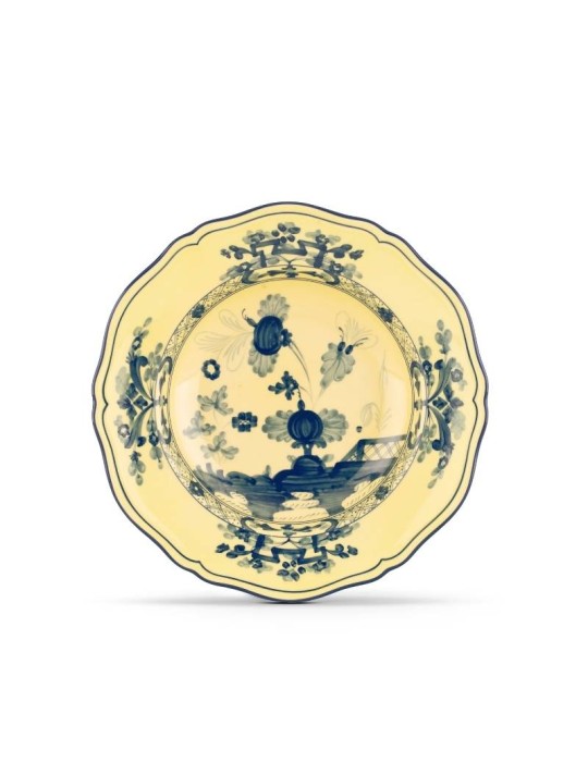 Piatto Fondo Citrino Oriente Italiano Ø24 cm in Porcellana – Ginori 1735