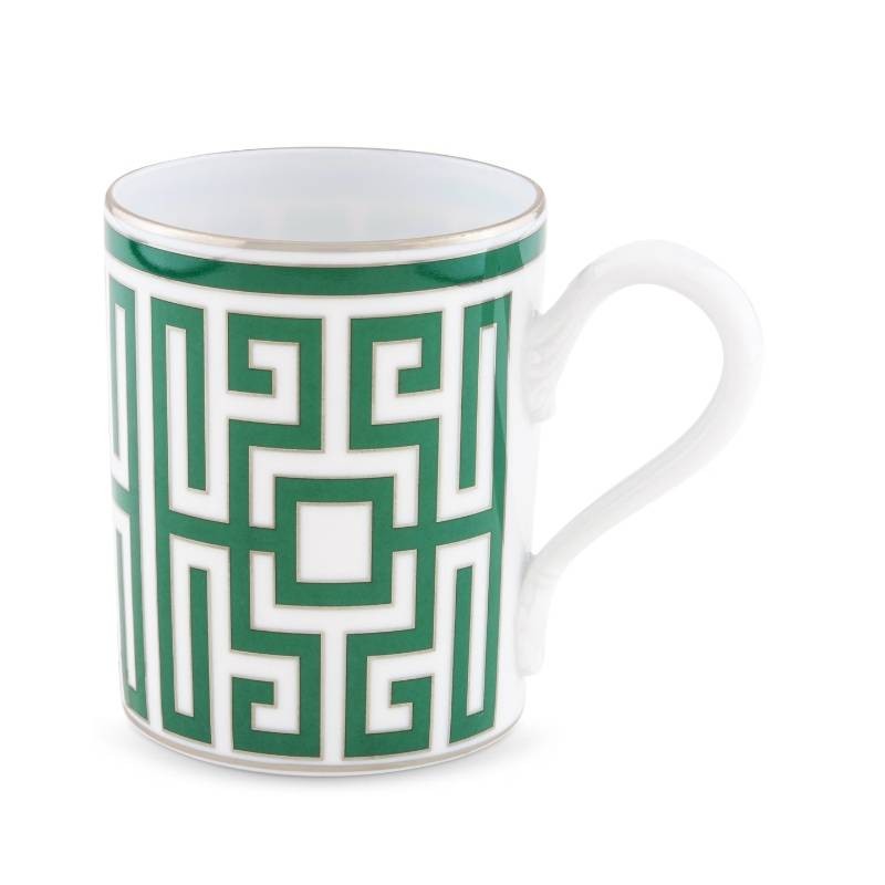 Mug Smeraldo Labirinto in Porcellana con Platino 365 ml – Ginori 1735
