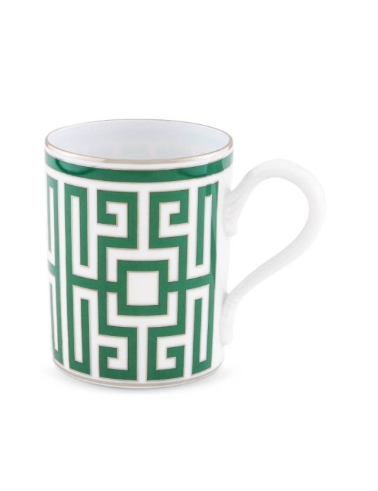 Mug Smeraldo Labirinto in Porcellana con Platino 365 ml – Ginori 1735