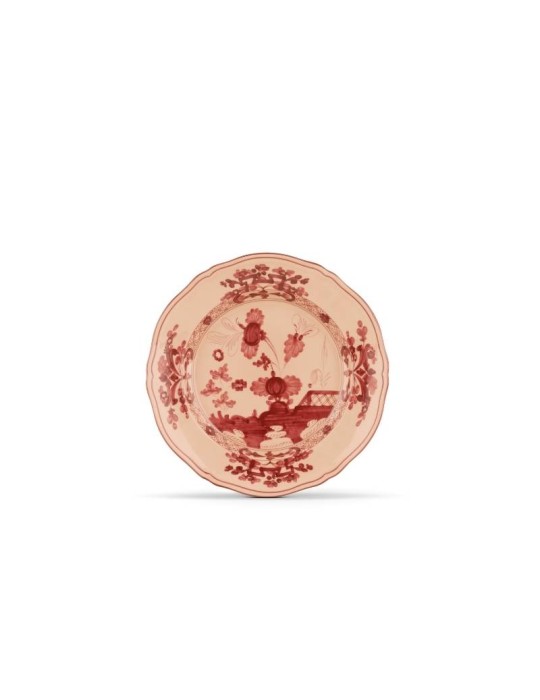 Piatto Dessert Vermiglio Oriente Italiano Ø21 cm in Porcellana – Ginori 1735