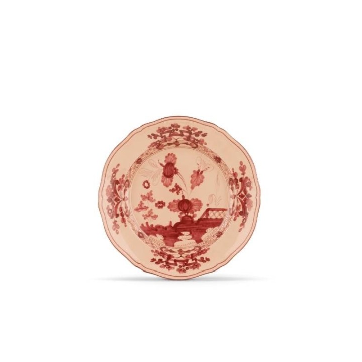 Ginori 1735 Piatto dessert Oriente Italiano Vermiglio