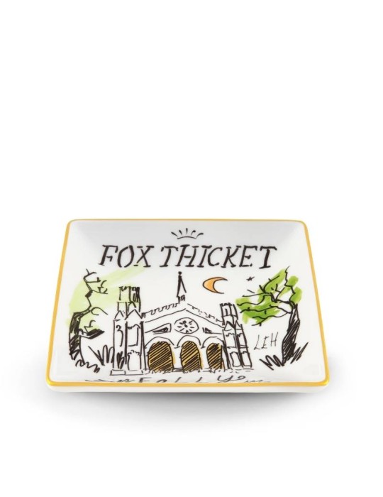 Svuotatasche Fox Thicket Folly in Porcellana con Oro – Profumi Luchino – Ginori 1735
