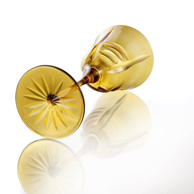 Set 2 Calici Gem Ambra 30 cl H23 cm – Vetro Artigianale... 2