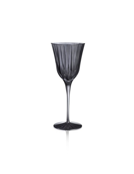 Set 2 Calici Gem Quarzo 30 cl H23 cm – Vetro Artigianale Elegante | Weissestal