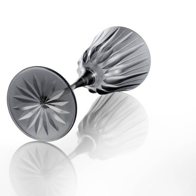 Set 2 Calici Gem Quarzo 30 cl H23 cm – Vetro Artigianale... 2