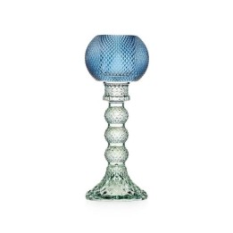 Emò Italia Candeliere Atena con paralume blu alto 21 cm