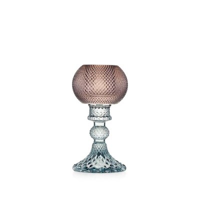 Candeliere Piccolo con Paralume Fango in Vetro –...