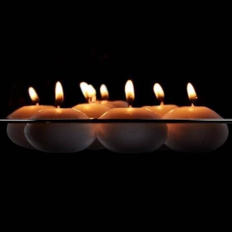 12 Candele Galleggianti Bianche Ø4 cm –...