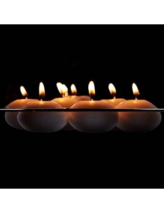 12 Candele Galleggianti Bianche Ø4 cm –...