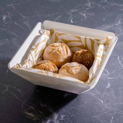 Cestino Pane Like Water Vesta 21x21 cm Tortora – Design... 2