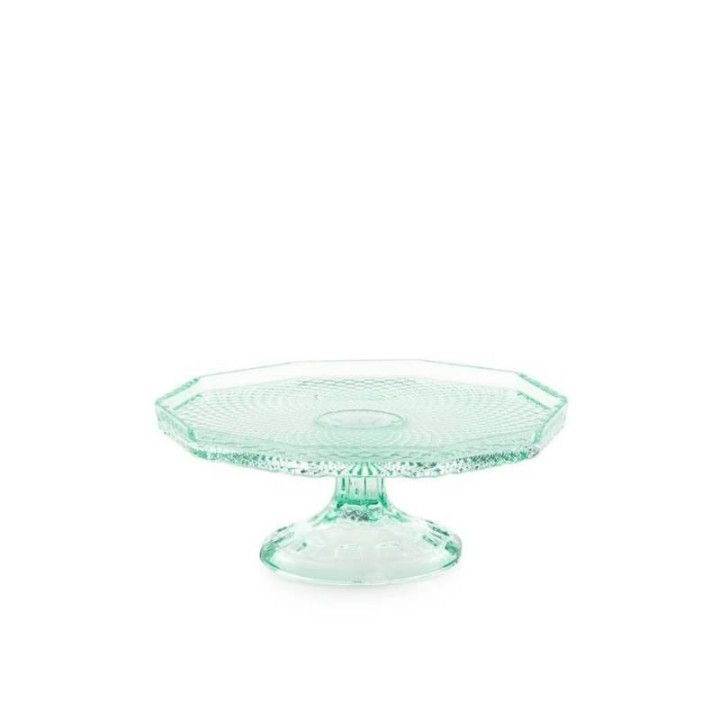 Emò Italia Alzata piana piccola Eterea verde in vetro