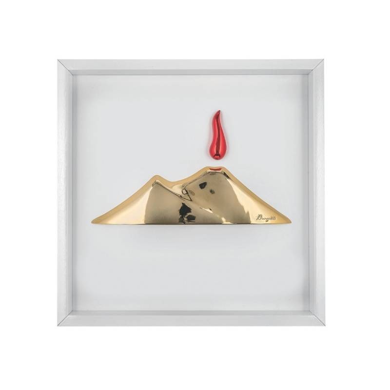 Quadro I Vulcanici 33x33 Bongelli Preziosi in Legno e Marmorino