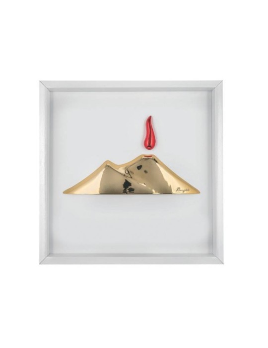 Quadro I Vulcanici 33x33 Bongelli Preziosi in Legno e Marmorino