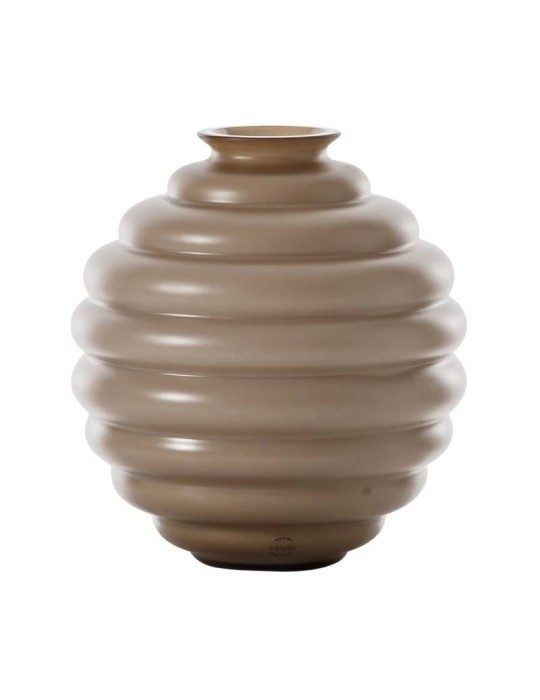 Vaso Deco Venini Moka in Vetro di Murano – Design Iconico