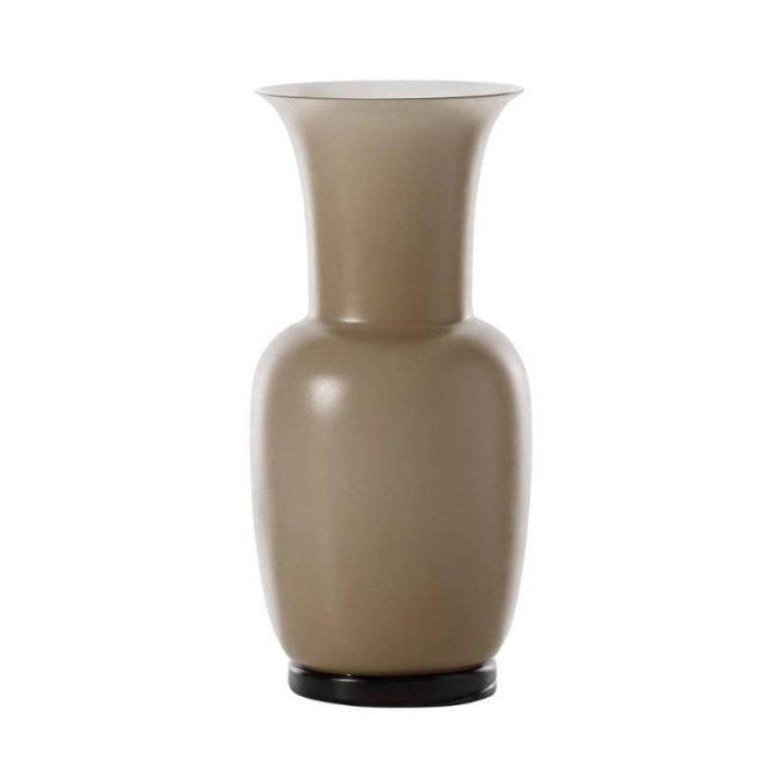 Venini Vaso Opalino sabbiato moka alto 36 cm