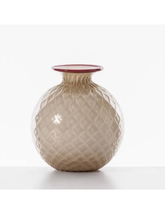 Vaso Opalino Monofiori Balloton Venini Moka