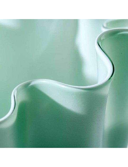 Vaso Fazzoletto Venini – Verde Rio