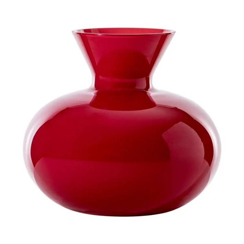 VASO IDRIA VENINI ROSSO Ø30 H27 – Vetro di Murano