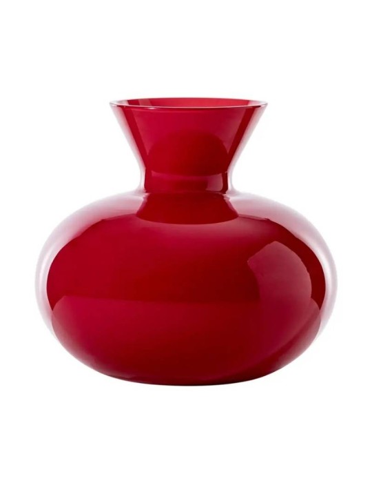 VASO IDRIA VENINI ROSSO Ø30 H27 – Vetro di Murano