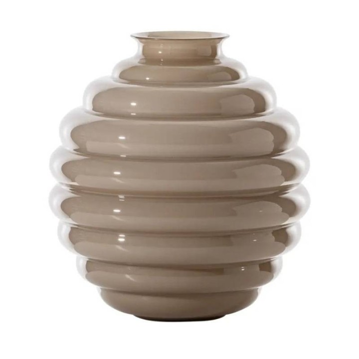 Venini Vaso Deco moka alto 18 cm