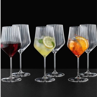 Set 6 Calici Aperitivo Spritz e Vino Rosso in Cristallo... 2