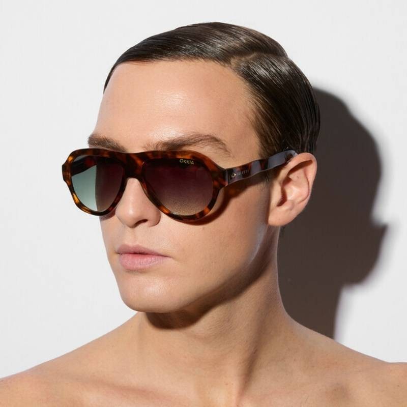 Occhiali da Sole Florida Green Gradient Okkia –...