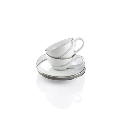 Servizio Caffè 13 Pezzi Square-O Nebula Platin Weissestal...