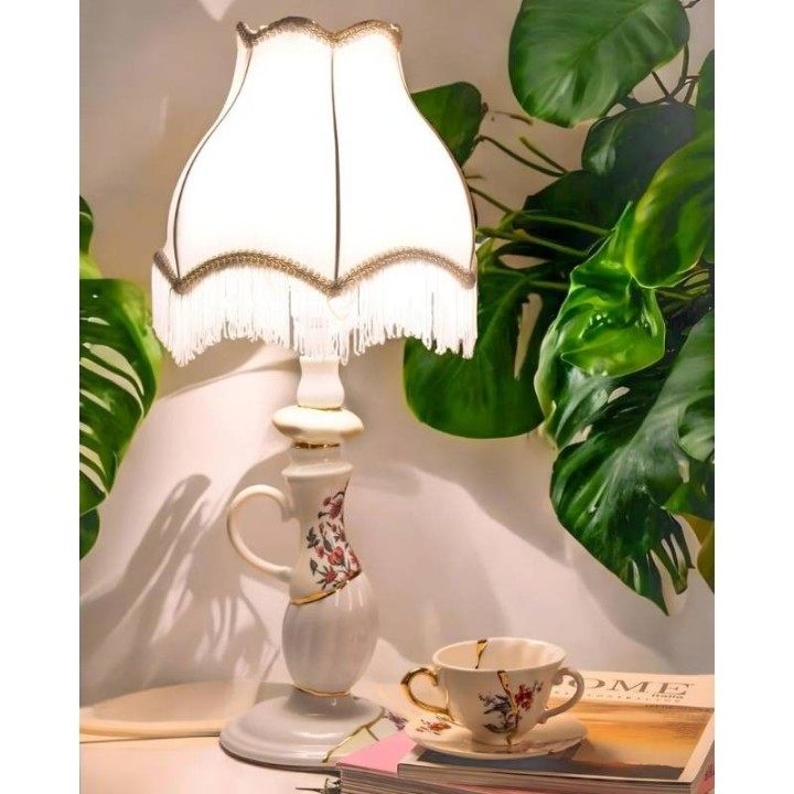 Seletti Abat-jour Kintsugi porcellana e oro