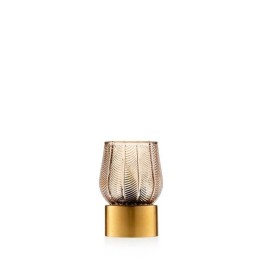 Emò Italia Lampada a foglie Aurora ambra alta 12 cm