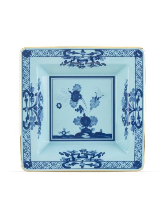 Svuotatasche Quadrato Iris Oriente Italiano in Porcellana – Ginori 1735