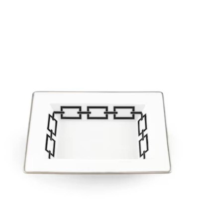 Svuotatasche Rettangolare Nero Catene in Porcellana –... 2