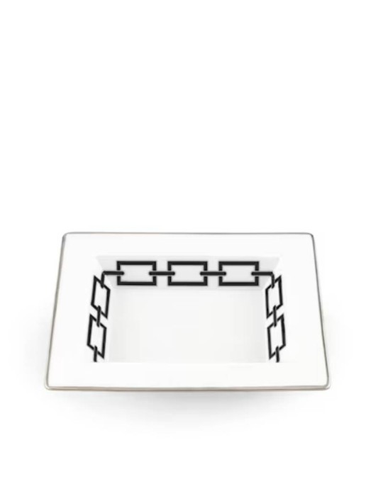 Svuotatasche Rettangolare Nero Catene in...