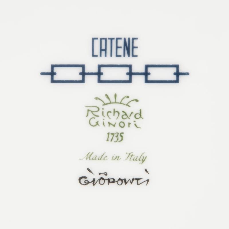 Piatto da Portata Ovale Zaffiro Catene in...