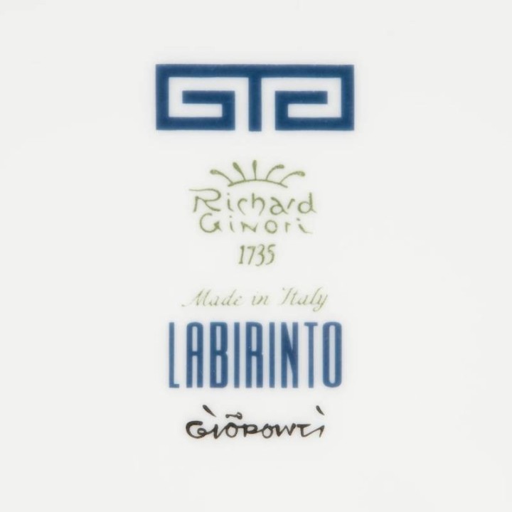 Ginori 1735 Mug Labirinto zaffiro da 365 ml