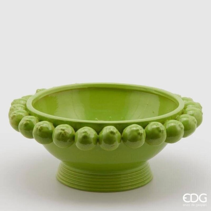 EDG Enzo De Gasperi Vaso Chakra coppa Limoni in ceramica