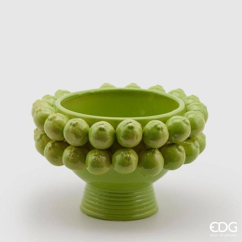 Vaso Chakra Coppa Limoni EDG Verde – Eleganza Mediterranea in Ceramica