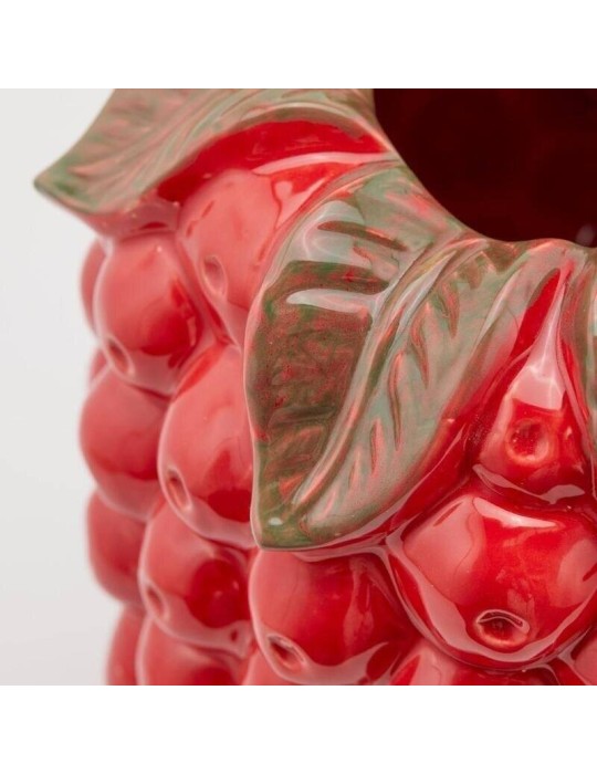 Vaso Chakra Lampone EDG in Ceramica Smaltata...